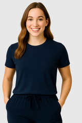 Everyday Bamboo T-Shirt Women - Navy - XS / Navy - T-Shirt
