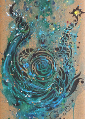 Tribute to Keya (Turtle) Cork Yoga Mat - No Color - Yoga Mat - Hand Painted