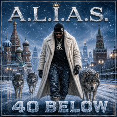 Album cover art for '40 Below' by A.L.
