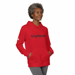 adidas Unisex Fleece Hoodie "Graythentic" - Collegiate Green / XS - Hoodie