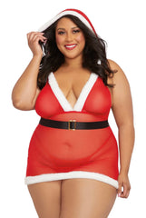 Santas Cutie - One Size Queen 1X-3X - Lingerie