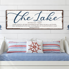 The Definition Of Lake Sign