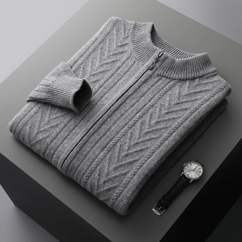 Half-high Collar Men's Thick Sweater