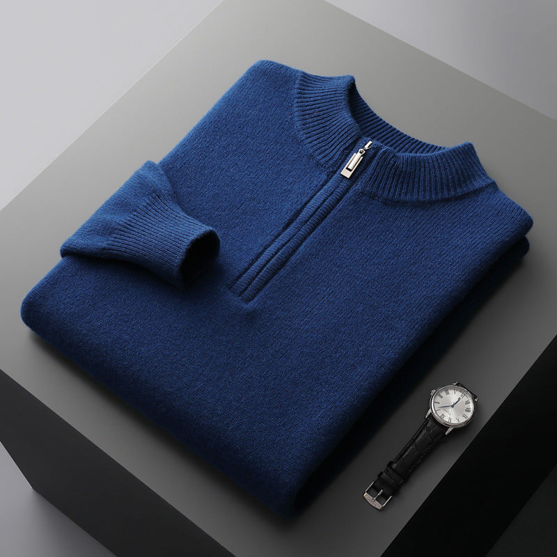 deep blue sweater