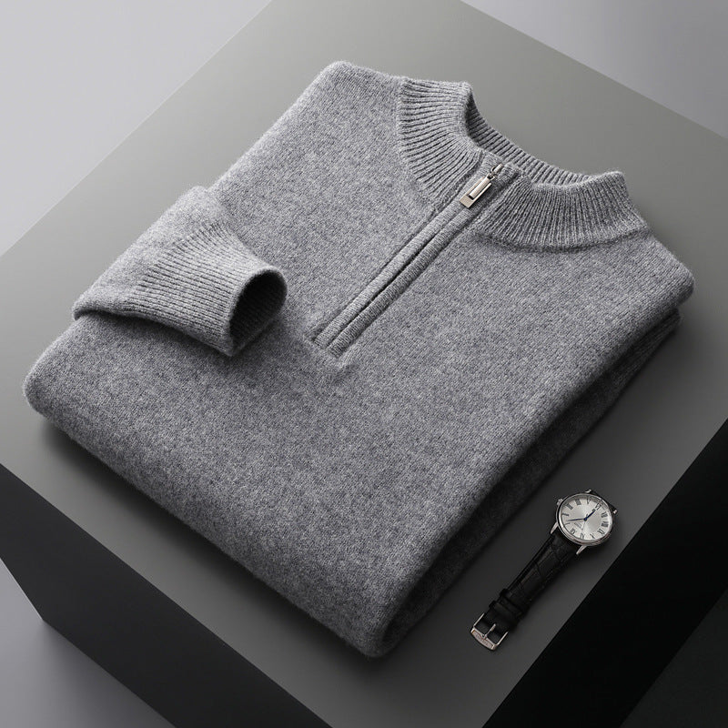 light gray sweater