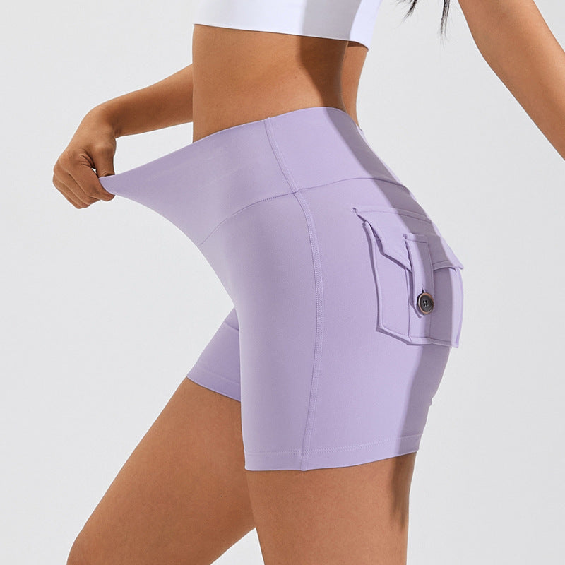 Women's Light Purple Athletic Shorts