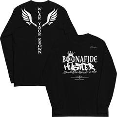 Bonafide Hustler Long Sleeve T-Shirt - Army Green / Small - Long Sleeve Tee