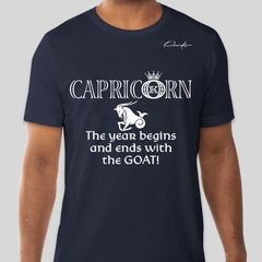 Capricorn T-Shirt - Navy Blue / Small - T-Shirt