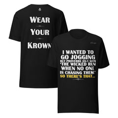 Humorous Jogging T-Shirt - Army Green / XS - T-Shirt