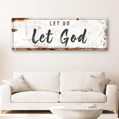 Let Go Let God Faith Sign