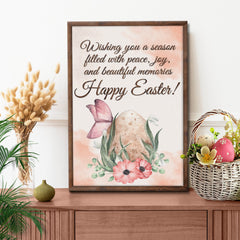 Easter Wishes Sign