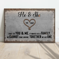 He And She You And Me Together Sign