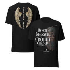 Born Blessed. Crown Earned. Premium T-Shirt - Army Green / XS - T-Shirt