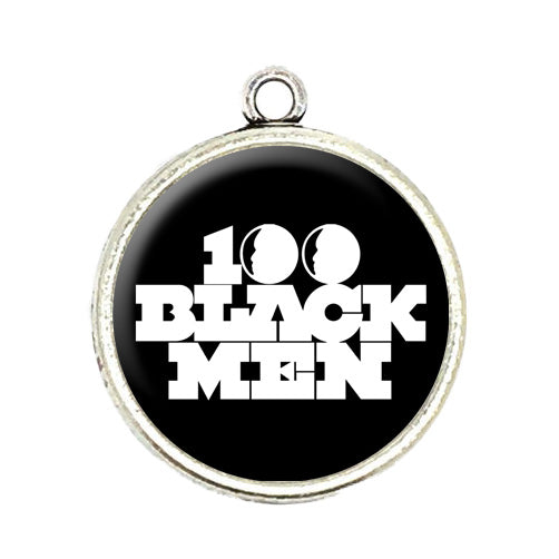 100 black men cabochon charms