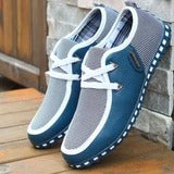 teal blue italian slip on casual shoes