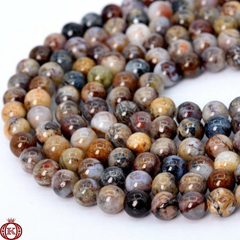Pietersite Beads Smooth Round - 6mm - Beads