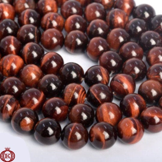 red tiger eye gemstone beads