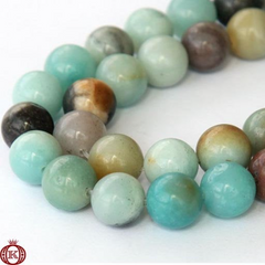 Amazonite Beads Smooth Round - 4mm - Beads