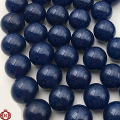 Sapphire Quartz Beads Smooth Round - 4mm - Beads