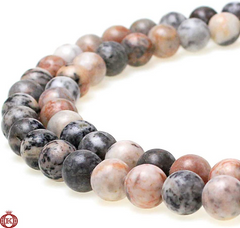 Pink Zebra Jasper Beads Smooth Round - 4mm - Beads