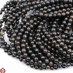 Astrophyllite Beads Smooth Round - 4mm - Beads