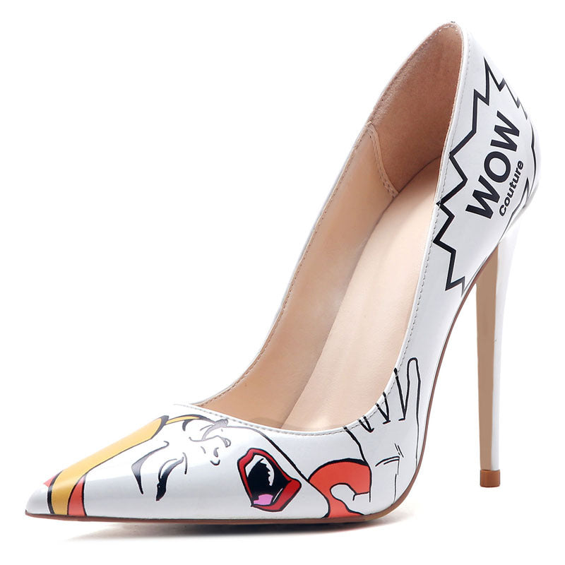 the daily news white high heel pumps