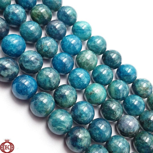 blue green apatite gemstone beads