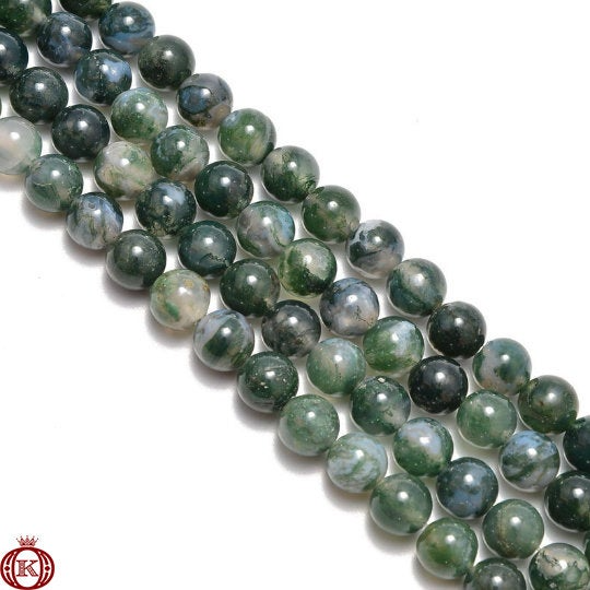 bulk moss green agate gemstone beads