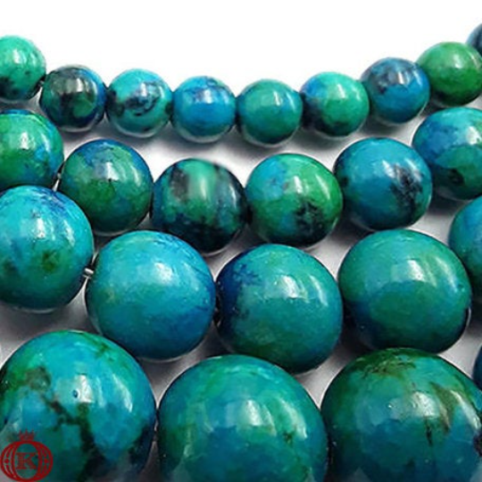 marble azurite gemstone beads