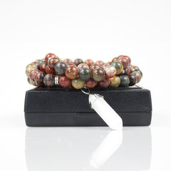 Red Creek Jasper Mala Prayer Beads - Default Title - Mala