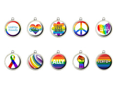 LGBTQ+ Cabochon Charms - 1 Charm - Charms