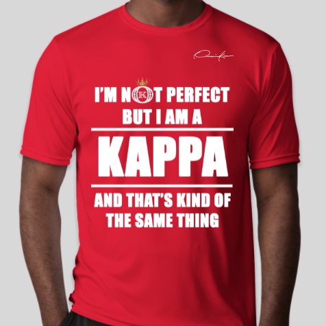 i'm not perfect but i am a kappa alpha psi t-shirt red