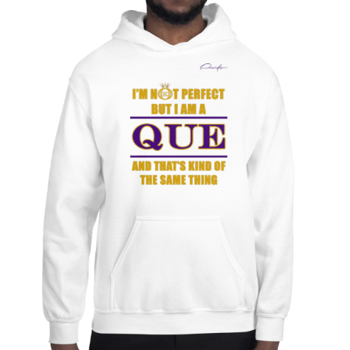 i'm not perfect but i am a que omega psi phi hoodie white