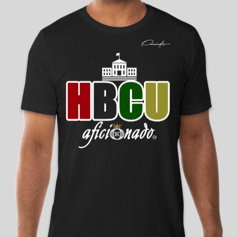 hbcu red black green aficionado t-shirt