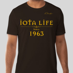 Iota Life Since 1963 T-Shirt - Brown / Small - T-Shirt