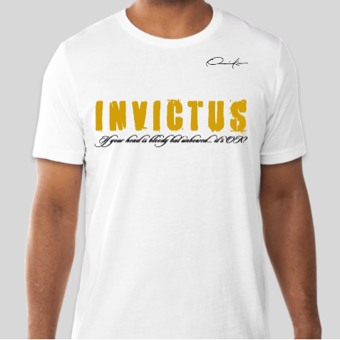 invictus alpha phi alpha fraternity t-shirt white