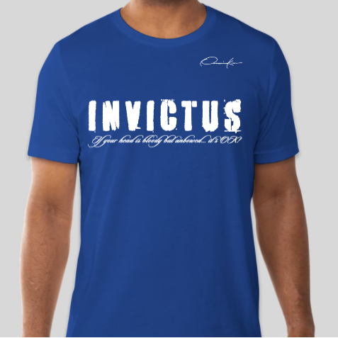 invictus phi beta sigma fraternity t-shirt blue