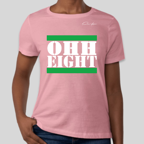 alpha kappa alpha ohh eight t-shirt pink