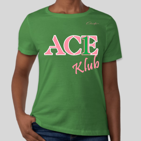 alpha kappa alpha ace klub shirt green