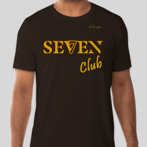 iota phi theta seven club t-shirt brown