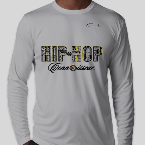 hip-hop rap legends long sleeve shirt gray