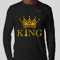 King Long Sleeve T-Shirt - Black / Small - Long Sleeve Tee