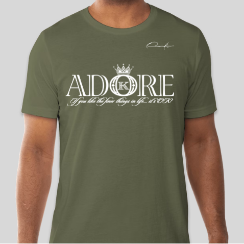 adore t-shirt army green