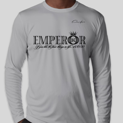 emperor shirt long sleeve gray