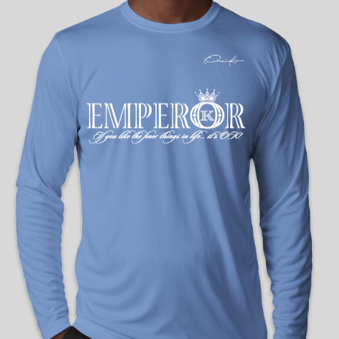 emperor shirt long sleeve carolina blue