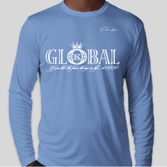 Global Brand Long Sleeve T-Shirt - Carolina Blue / Small - Long Sleeve Tee