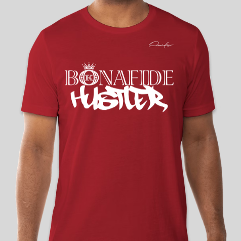 red bonafide hustler t-shirt