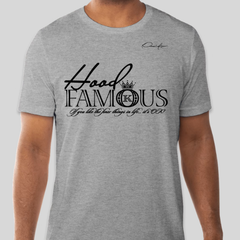 Hood Famous T-Shirt - Gray / Small (28L x 18W in) - Shirts