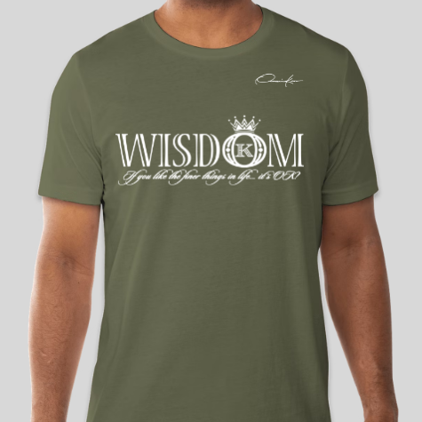 wisdom t-shirt army green