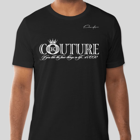 black couture t-shirt